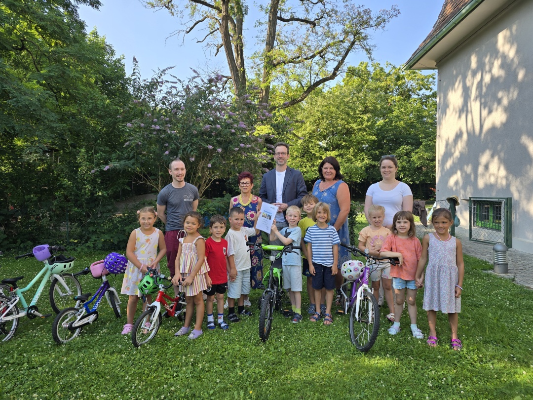 Teilnehmende des Radworkshops des Klimabündnis NÖ